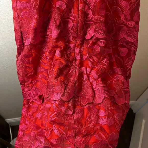 Guess Red Lace Cami bodycon dress - Picture 6 of 7